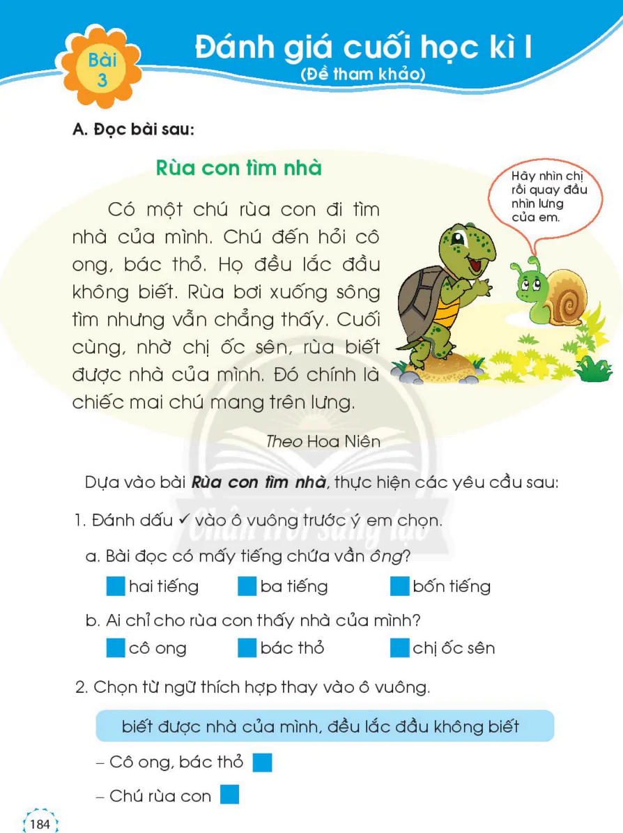Bài 3: Đánh Giá Cuối Học Kì I (Đề tham khảo)