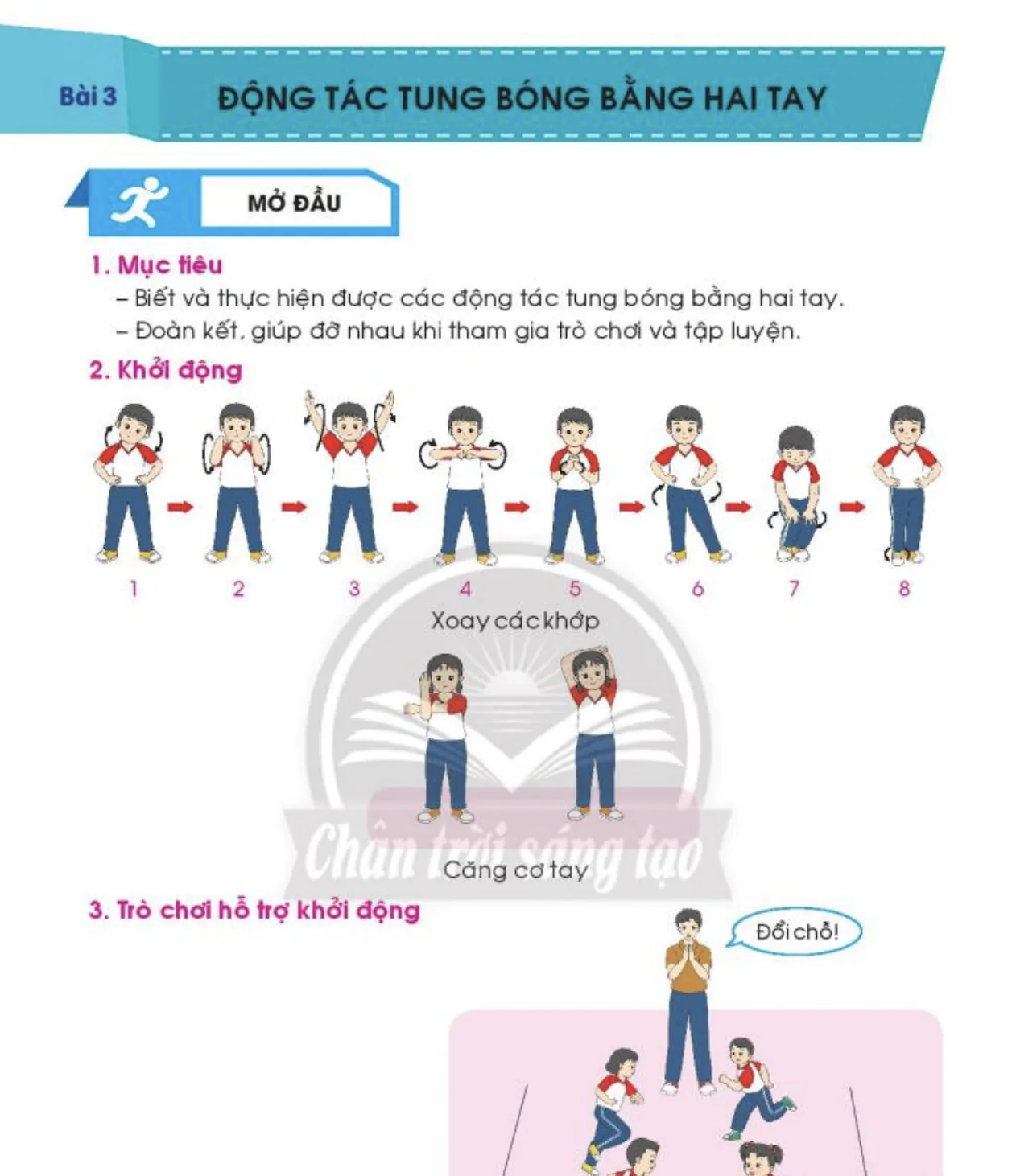 Bài 3: Động tác vung bóng bằng 2 tay