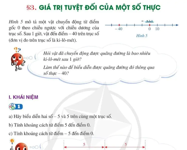 Bài 3: giá trị tuyệt đối của một số thực