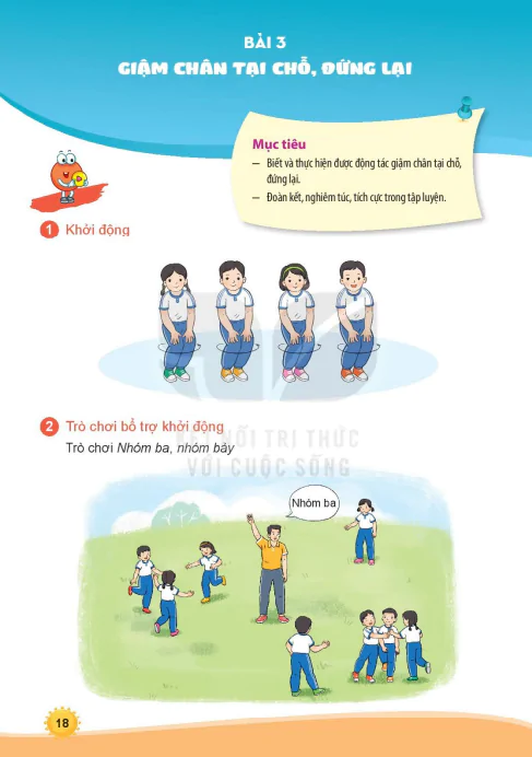 Bài 3. Giậm chân tại chỗ, đứng lại
