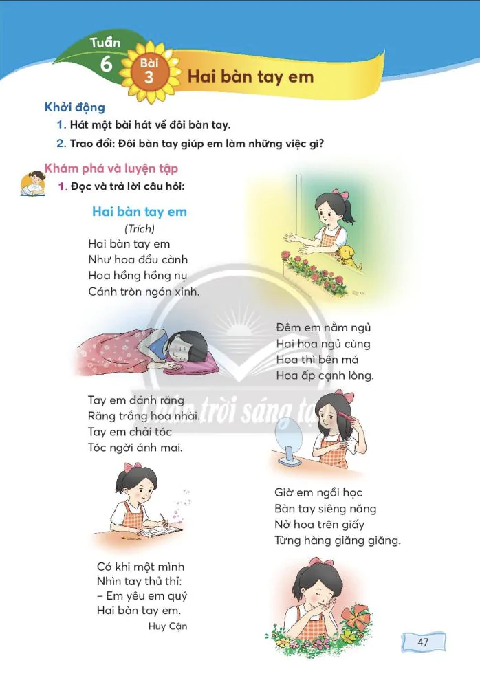 Bài 3: Hai bàn tay em