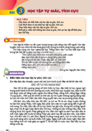 Bài 3: Học tập tự giác, tích cực