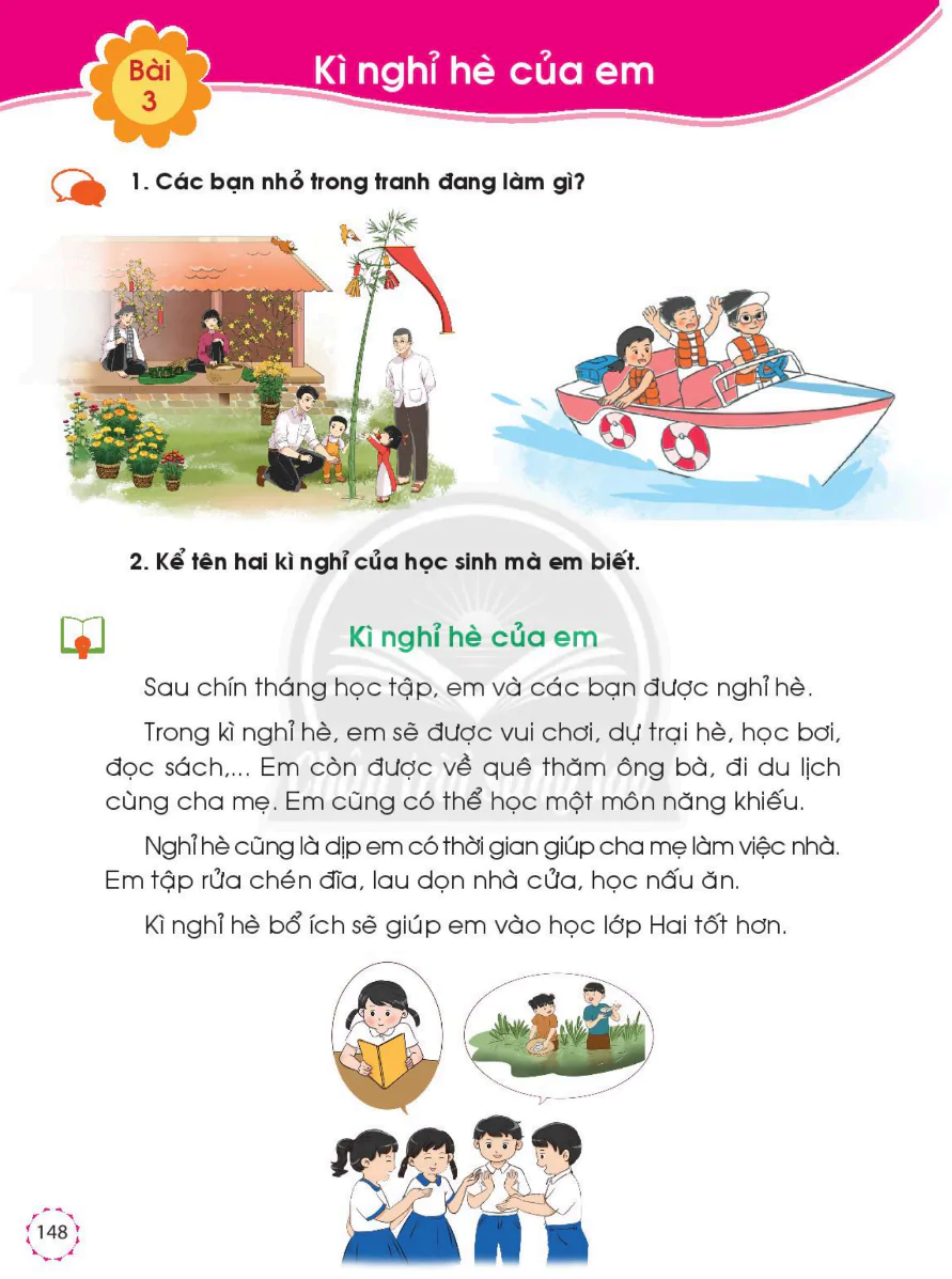 Bài 3: Kì Nghỉ Hè Của Em