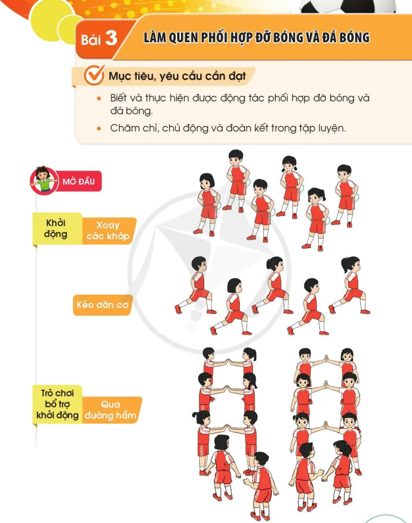 Bài 3: Làm Quen Phối Hợp Đỡ Bóng Và Đá Bóng
