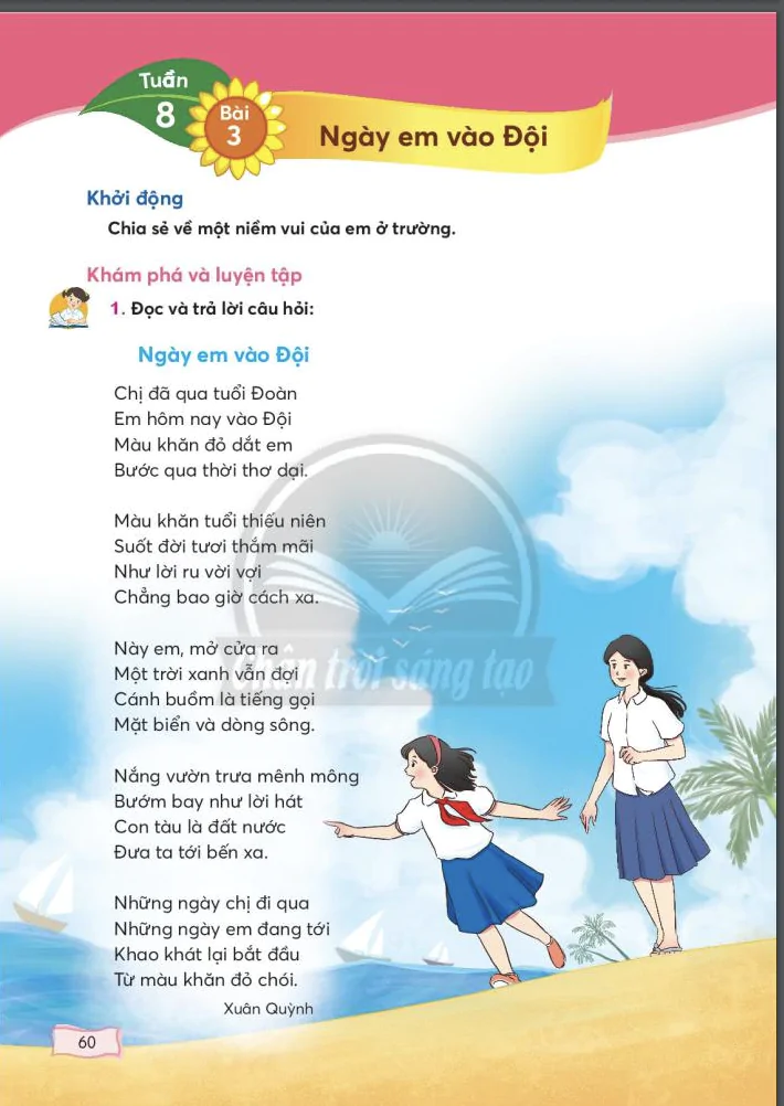 Bài 3: Ngày em vào đội