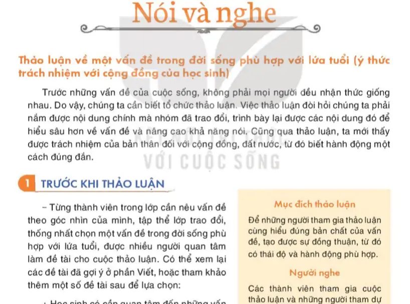 Bài 3: Nói và nghe