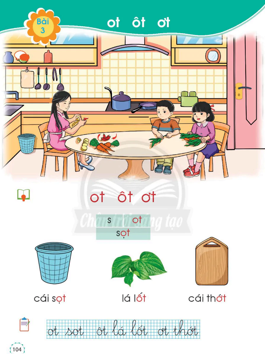 Bài 3: ot ôt ơt