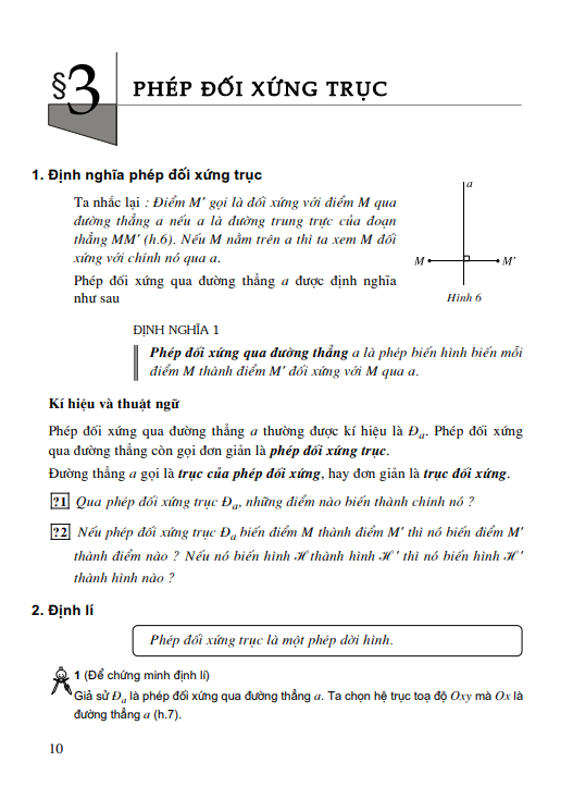 Bài 3: Phép đối xứng trục