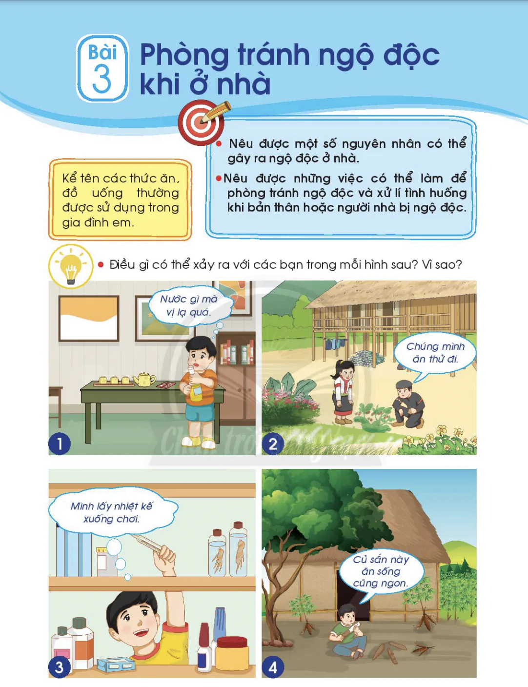  Bài 3: Phòng tránh ngộ độc khi ở nhà