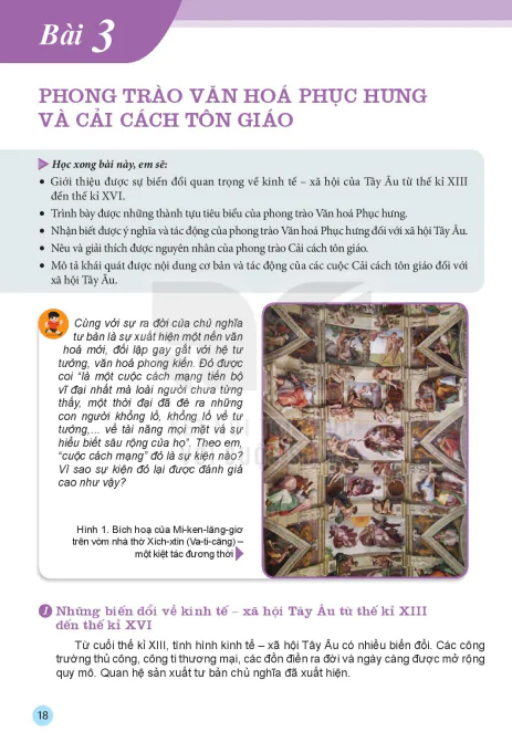 Bài 3: Phong trào văn hóa Phục hưng và cải cách tôn giáo