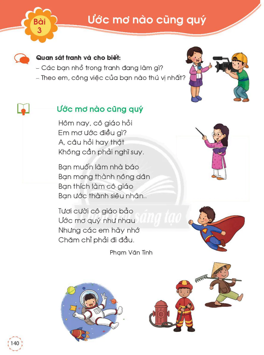 Bài 3: Ước Mơ Nào Cũng Quý