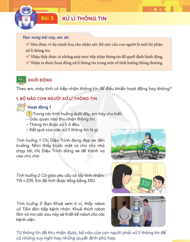 Bài 3: Xử Lí Thông Tin
