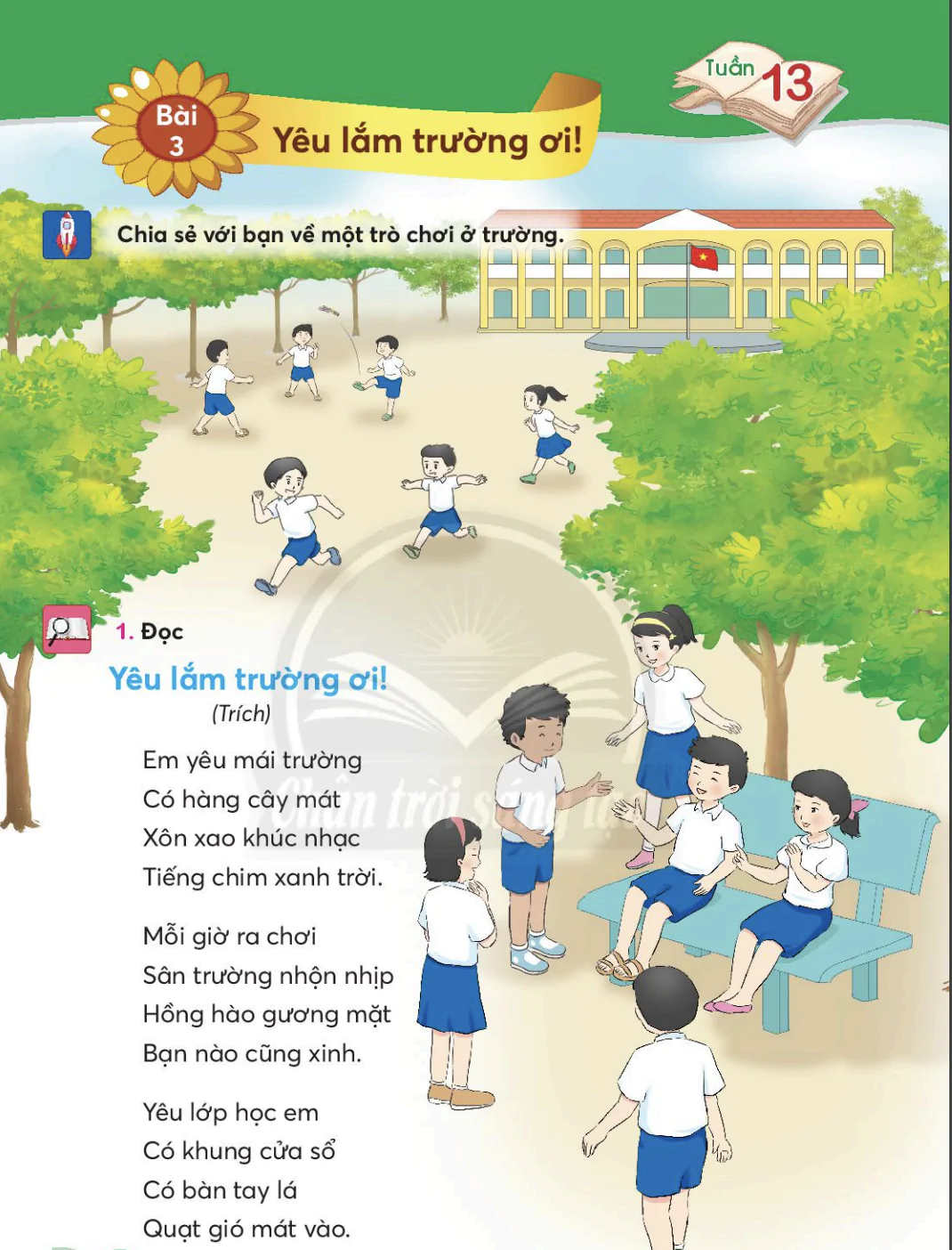 Bài 3: Yêu lắm trường ơi