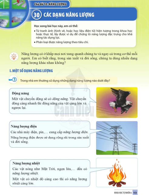 Bài 30. CÁC DẠNG NĂNG LƯỢNG