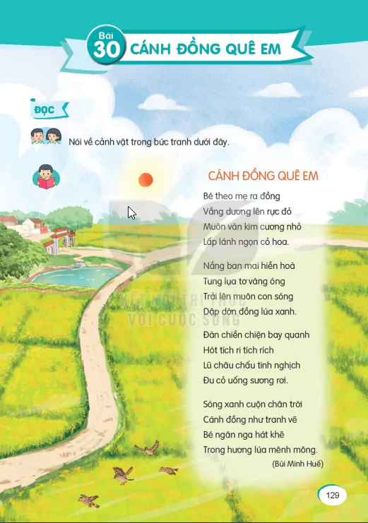 Bài 30: CÁNH ĐỒNG QUÊ EM
