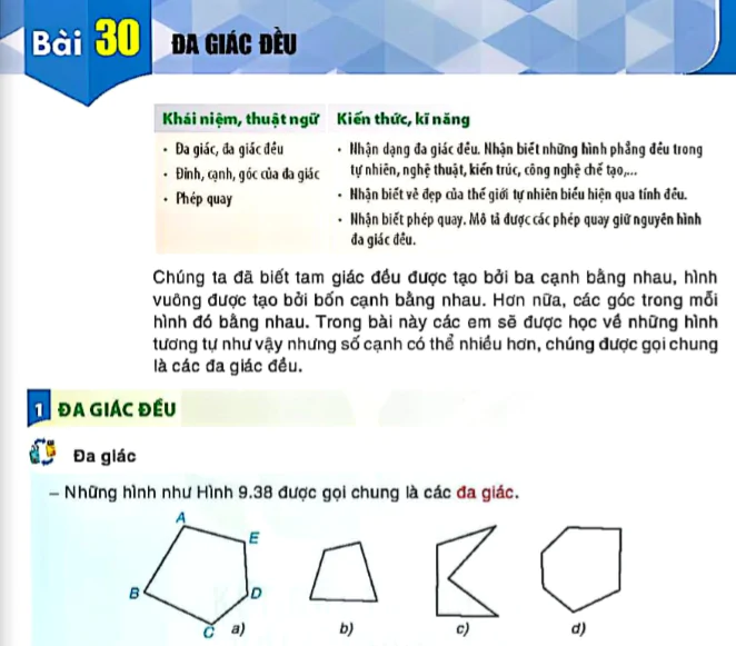 Bài 30: Đa giác đều