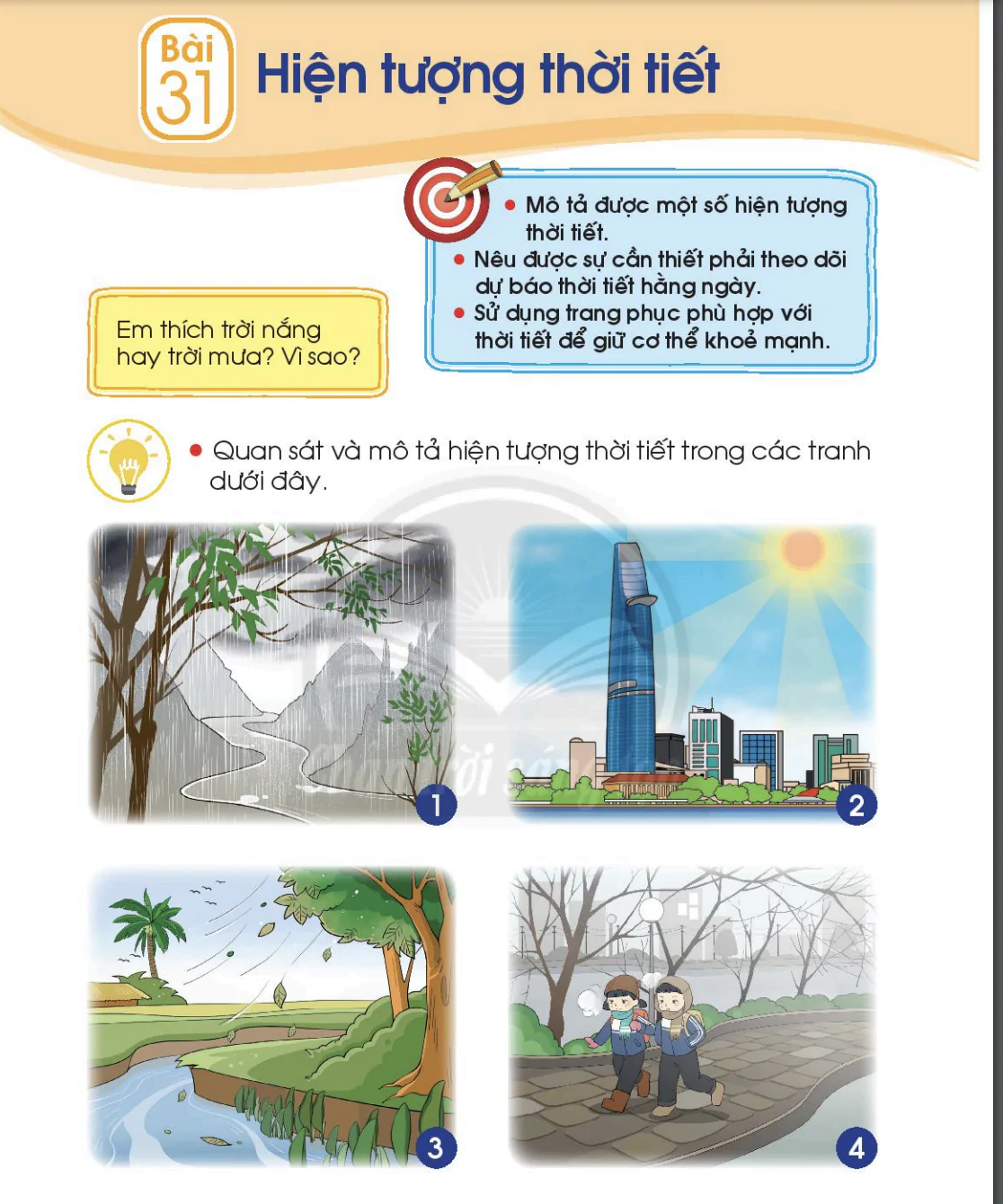 Bài 31: Hiện tượng thời tiết
