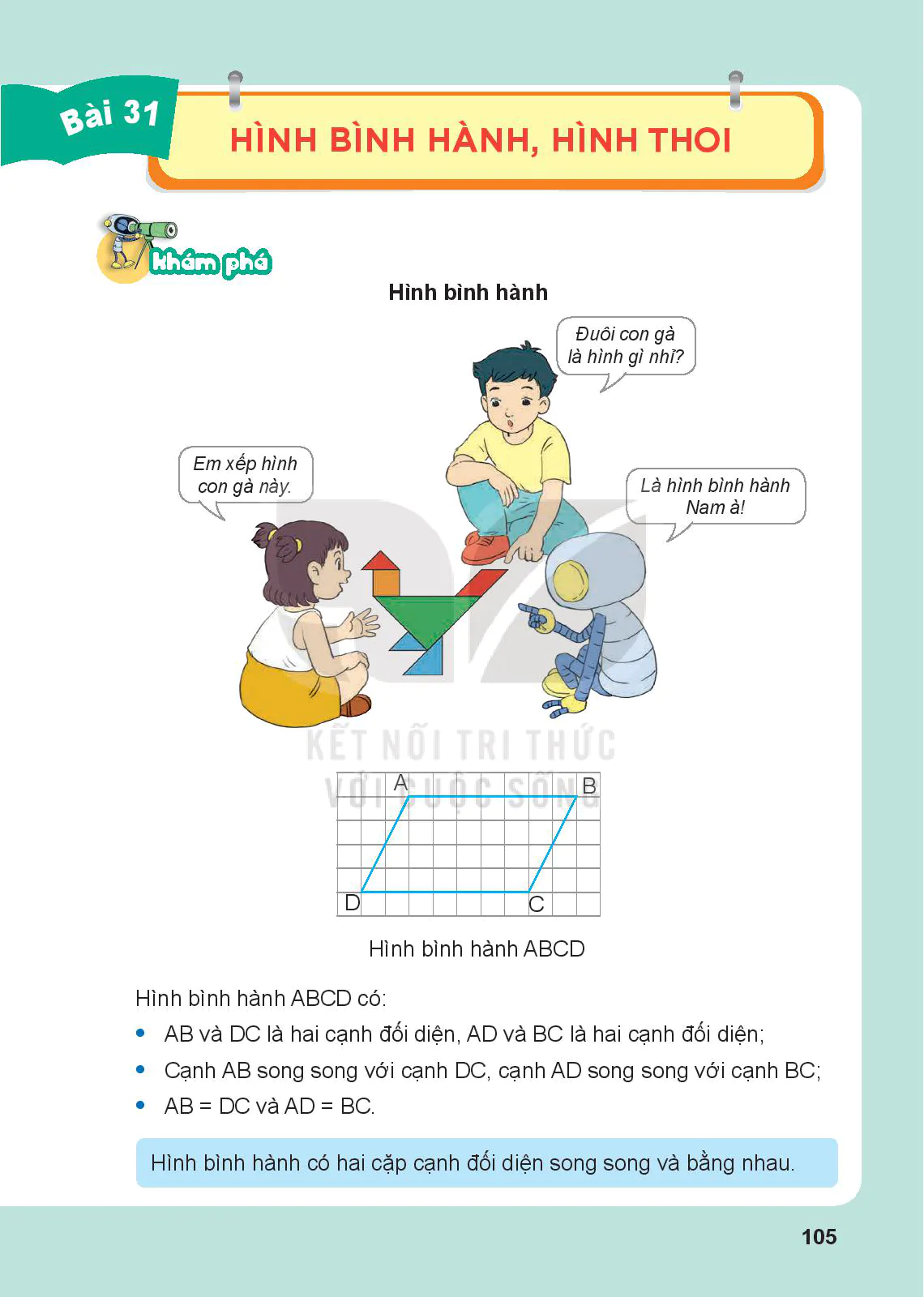 Bài 31: Hình bình hành, hình thoi