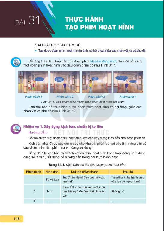 Bài 31: Thực hành tạo phim hoạt hình