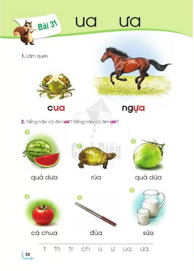 Bài 31: Ua, ưa