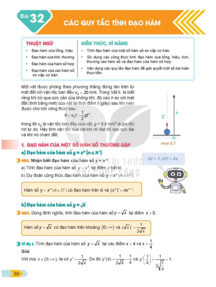 Bài 32: Các quy tắc tính đạo hàm