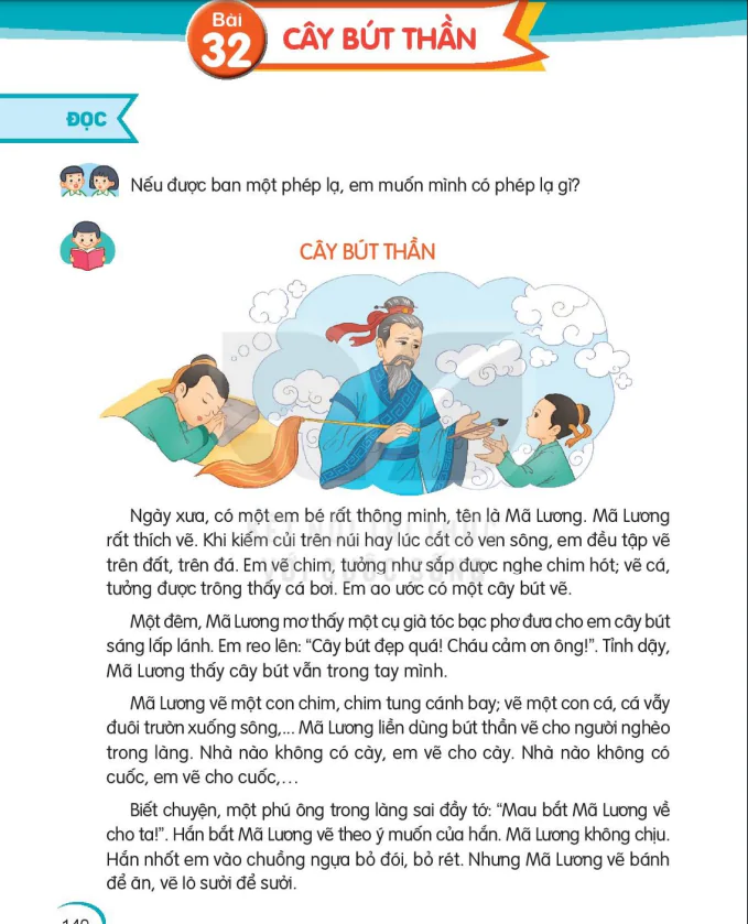 BÀI 32 CÂY BÚT THẦN