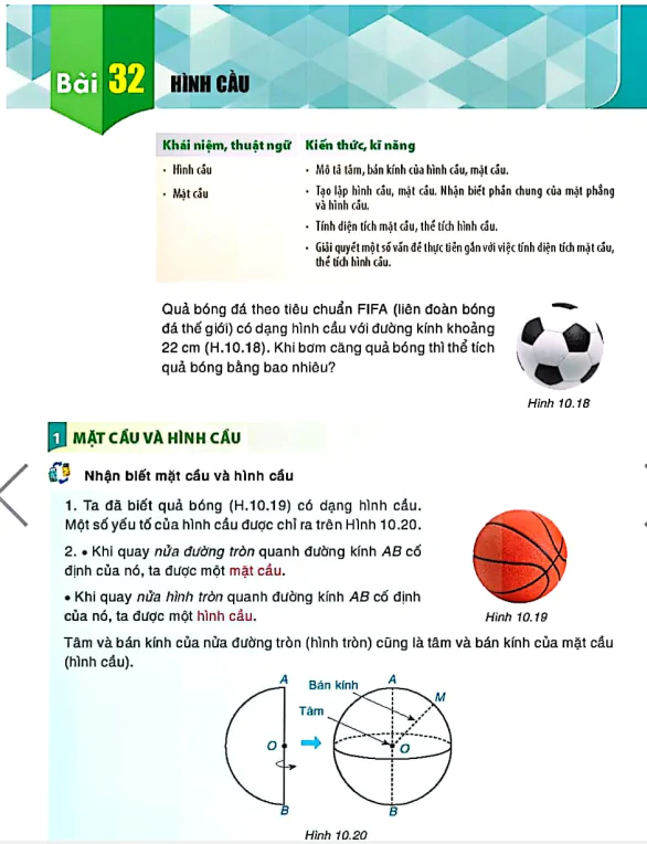 Bài 32: Hình cầu