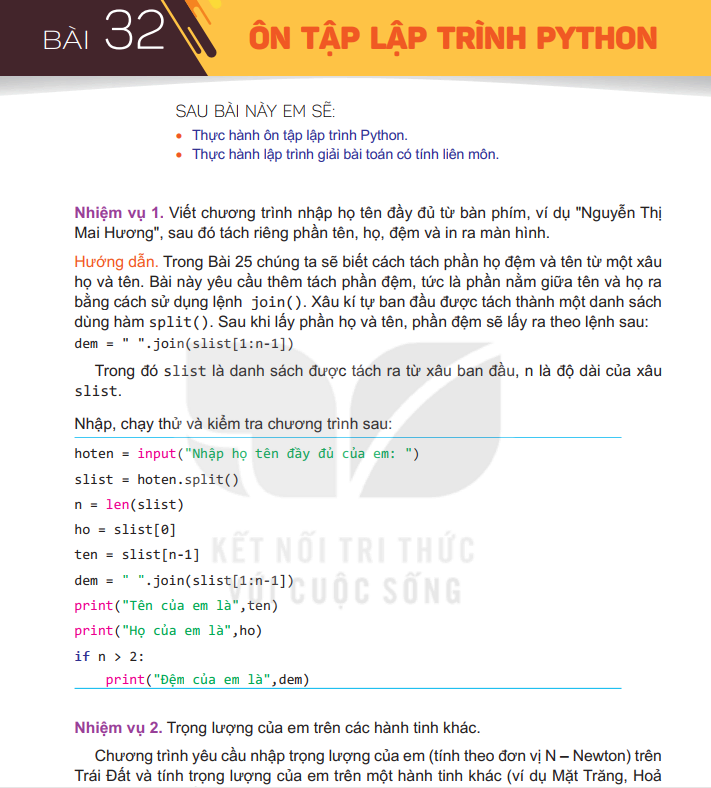 Bài 32: Ôn Tập Lập Trình Python