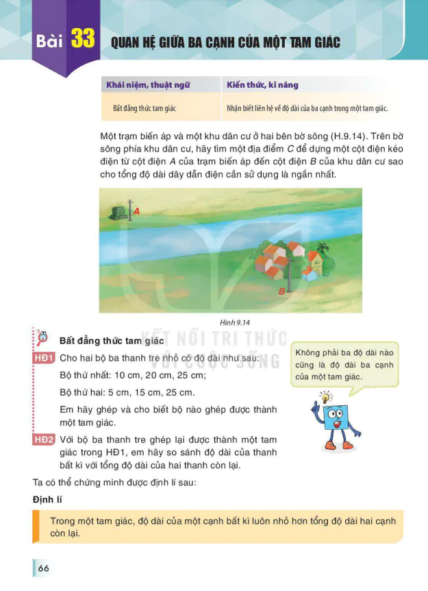Bài 33: QUAN HỆ GIỮA BA CẠNH CỦA MỘT TAM GIÁC