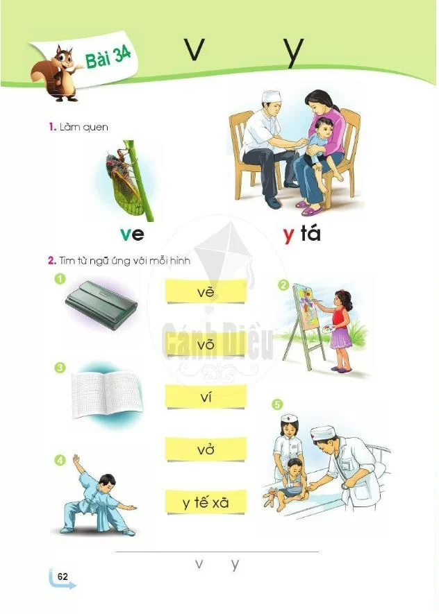 Bài 34: Chữ v, y