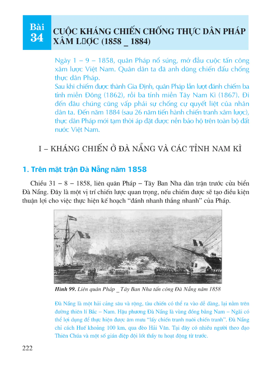 Bài 34: Cuộc Kháng Chiến Chống Thực Dân Pháp Xâm Lược (1858 - 1884)