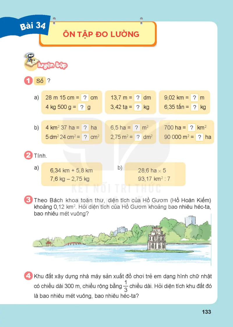Bài 34. Ôn tập đo lường
