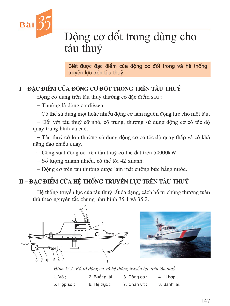 Bài 35: Động Cơ Đốt Trong Dùng Cho Tàu Thủy