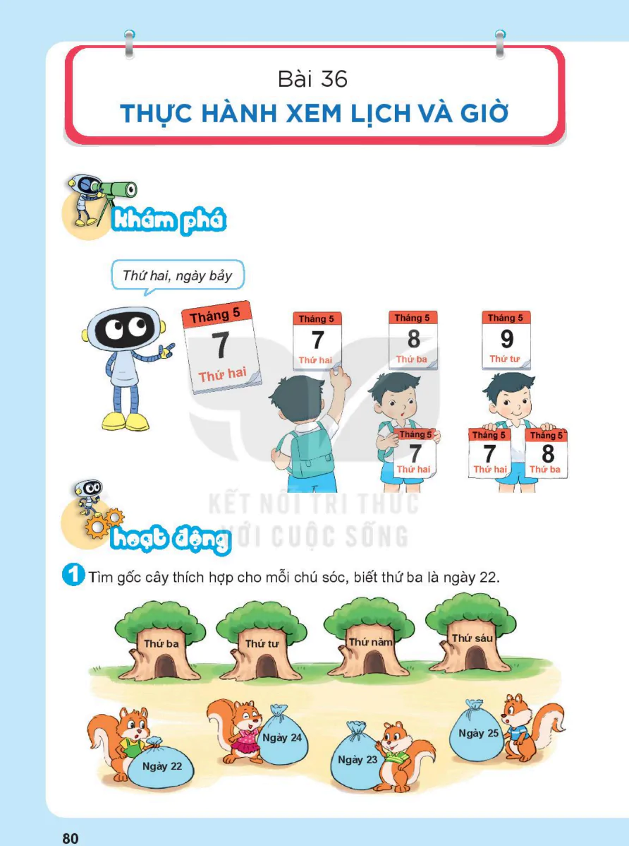 Bài 36: Thực Hành Xem Lịch Và Giờ