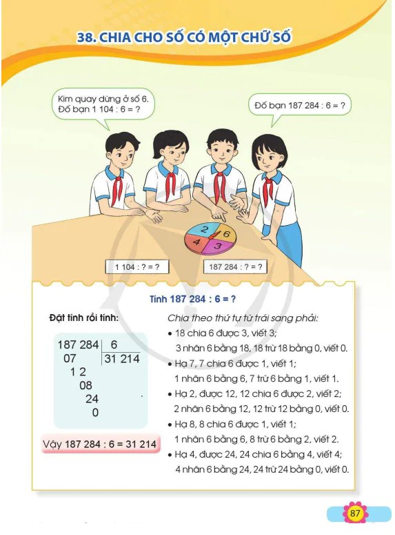Bài 38: Chia Cho Số Có Một Chữ Số