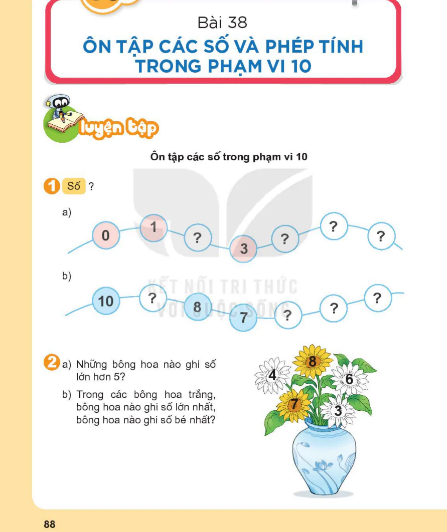 Bài 38: Ôn Tập Các Số Và Phép Tính Trong Phạm Vi 10