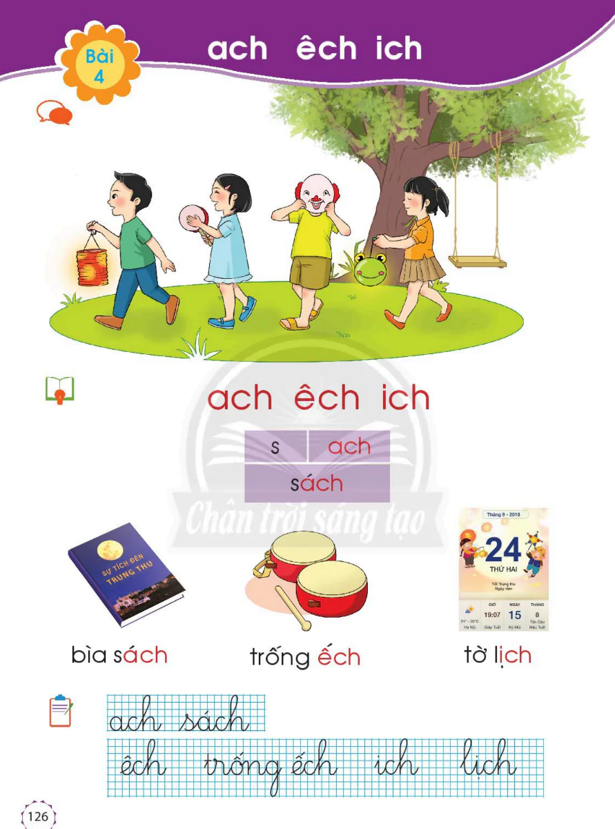 Bài 4: ach êch ich