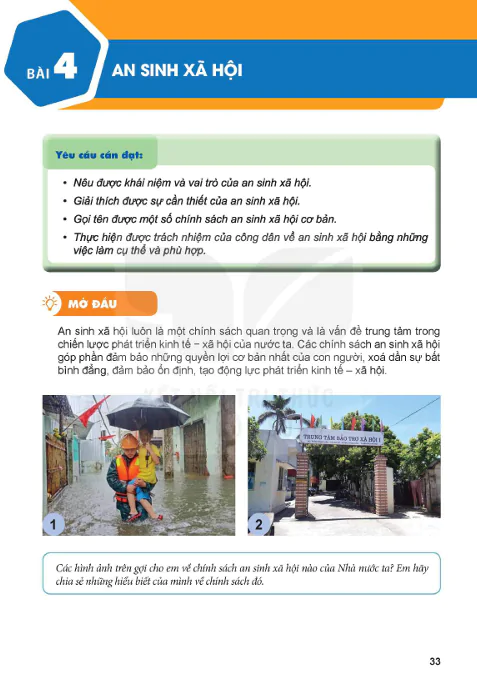 BÀI 4: AN SINH XÃ HỘI