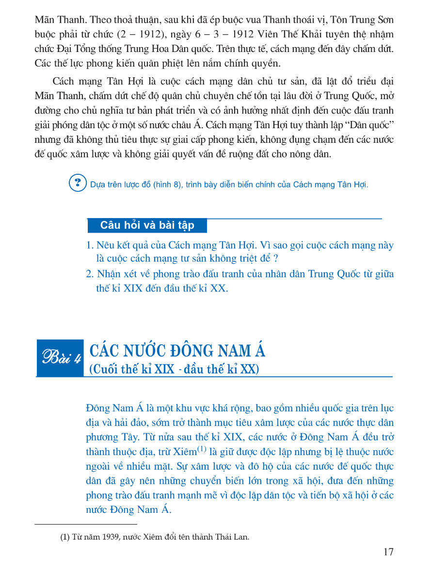 Bài 4: Các Nước Đông Nam Á (Cuối Thế Kỉ XIX - Đầu Thế Kỉ XX)