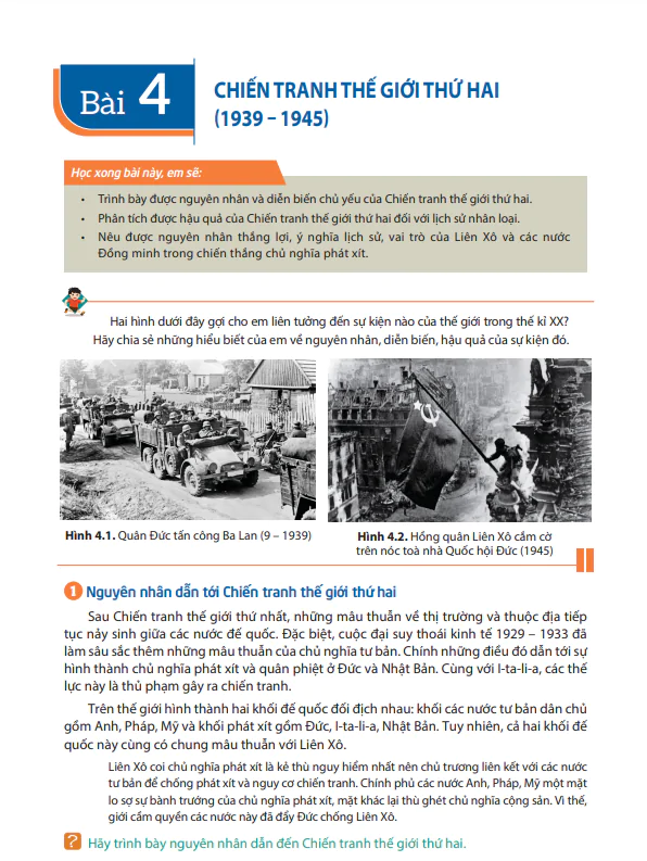Bài 4: Chiến tranh thế giới thứ hai (1939 - 1945)