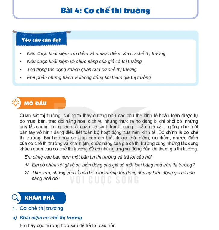 Bài 4: Cơ chế thị trường