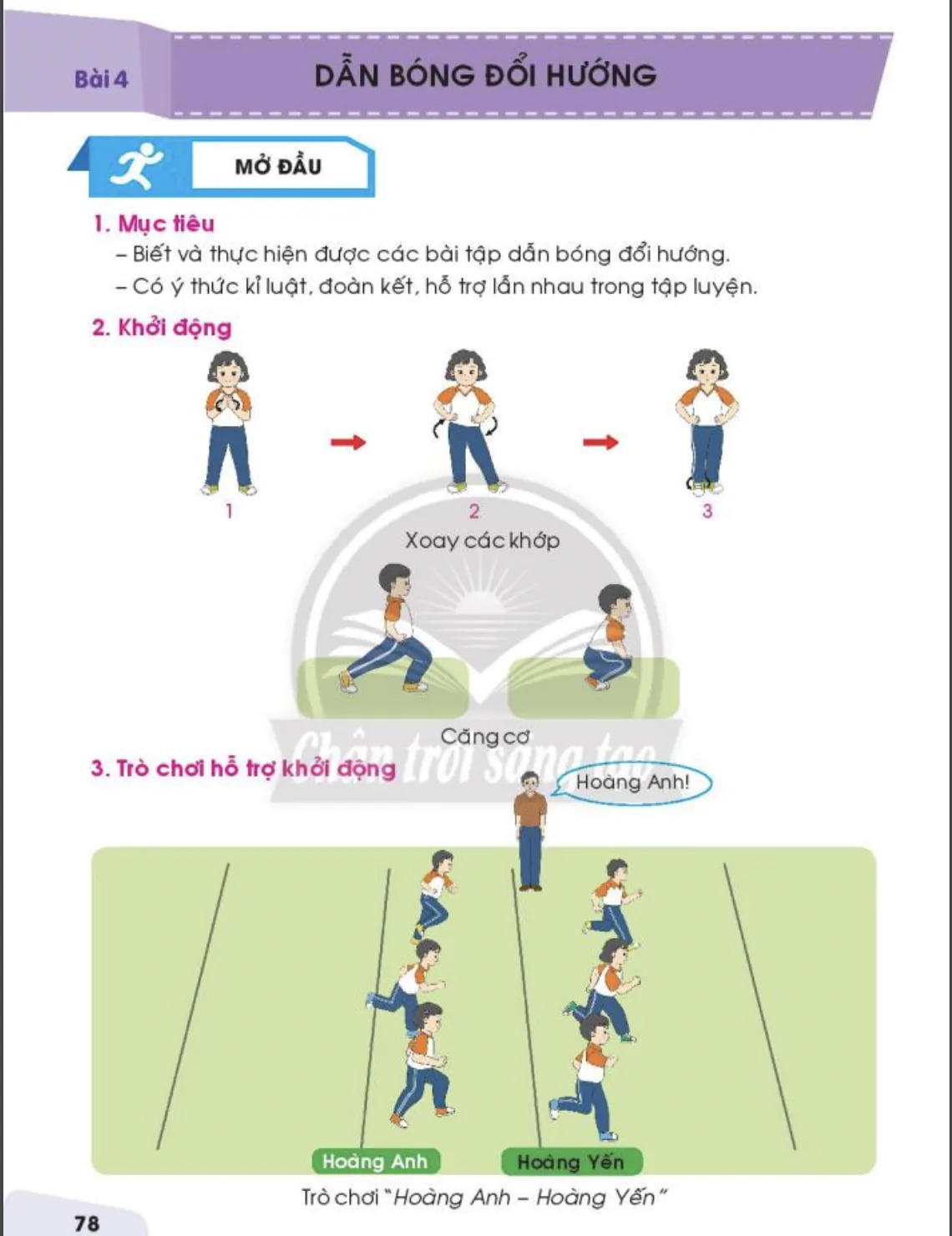 Bài 4: Dẫn bóng đổi hướng