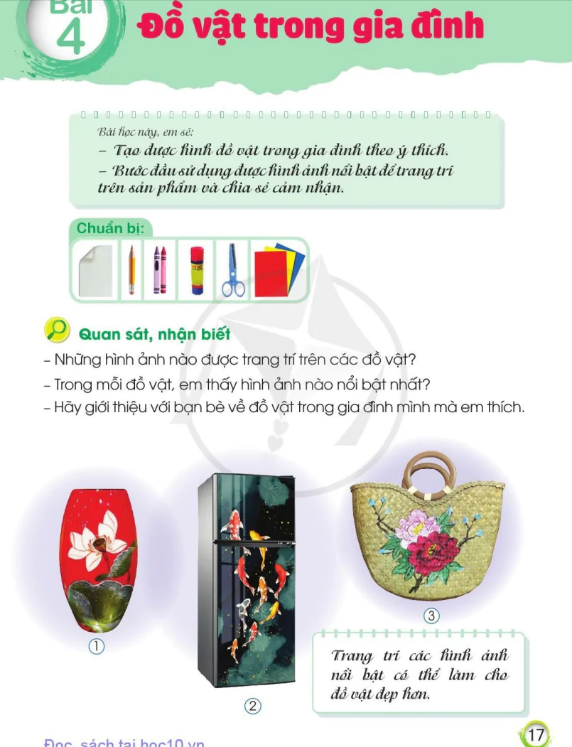 Bài 4: Đồ Vật Trong Gia Đình