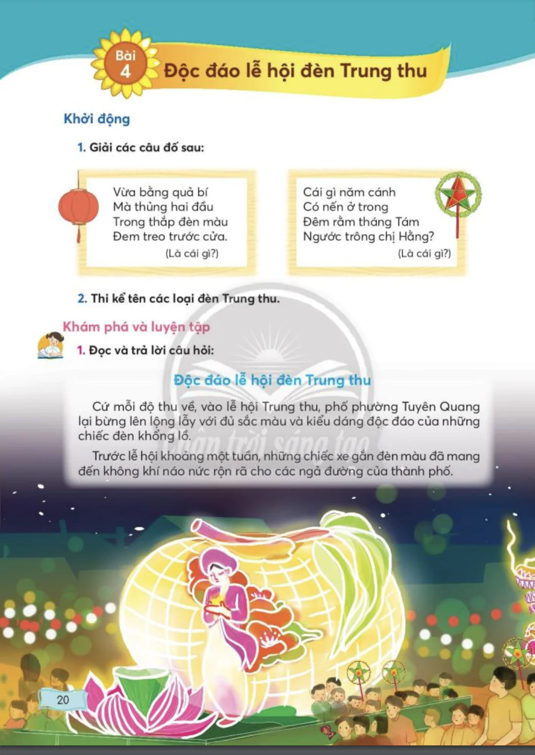Bài 4: Độc đáo lễ hội đèn Trung thu
