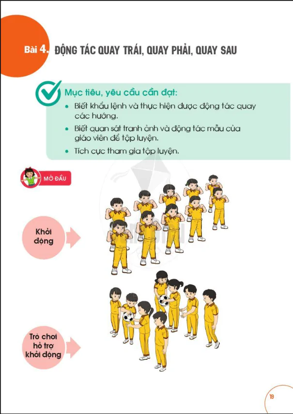 BÀI 4: ĐỘNG TÁC QUAY TRÁI, QUAY PHẢI, QUAY SAU