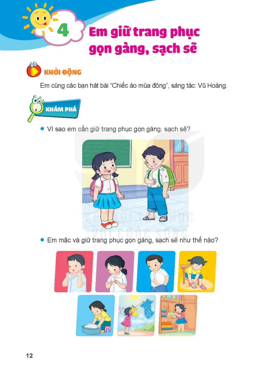 Bài 4: Em Giữ Trang Phục Gọn Gàng, Sạch Sẽ