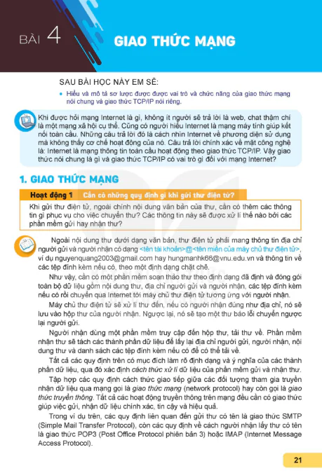 BÀI 4: GIAO THỨC MẠNG