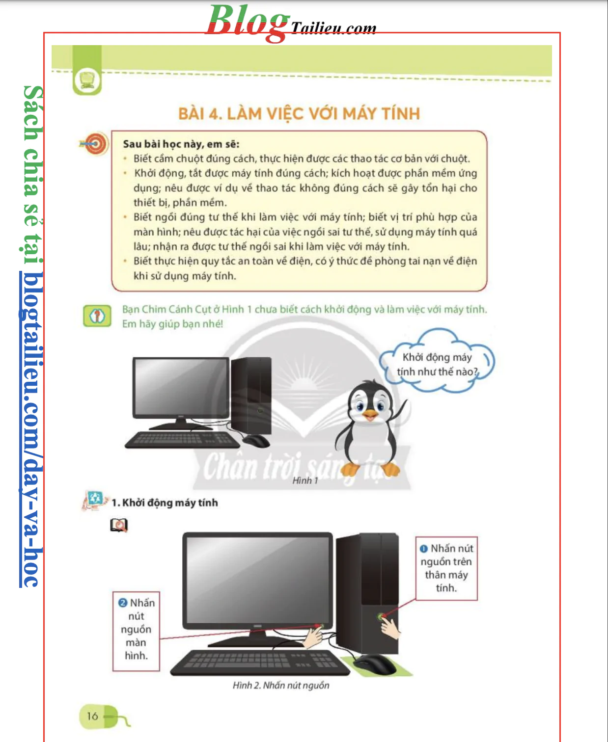 Bài 4: Làm việc với máy tính