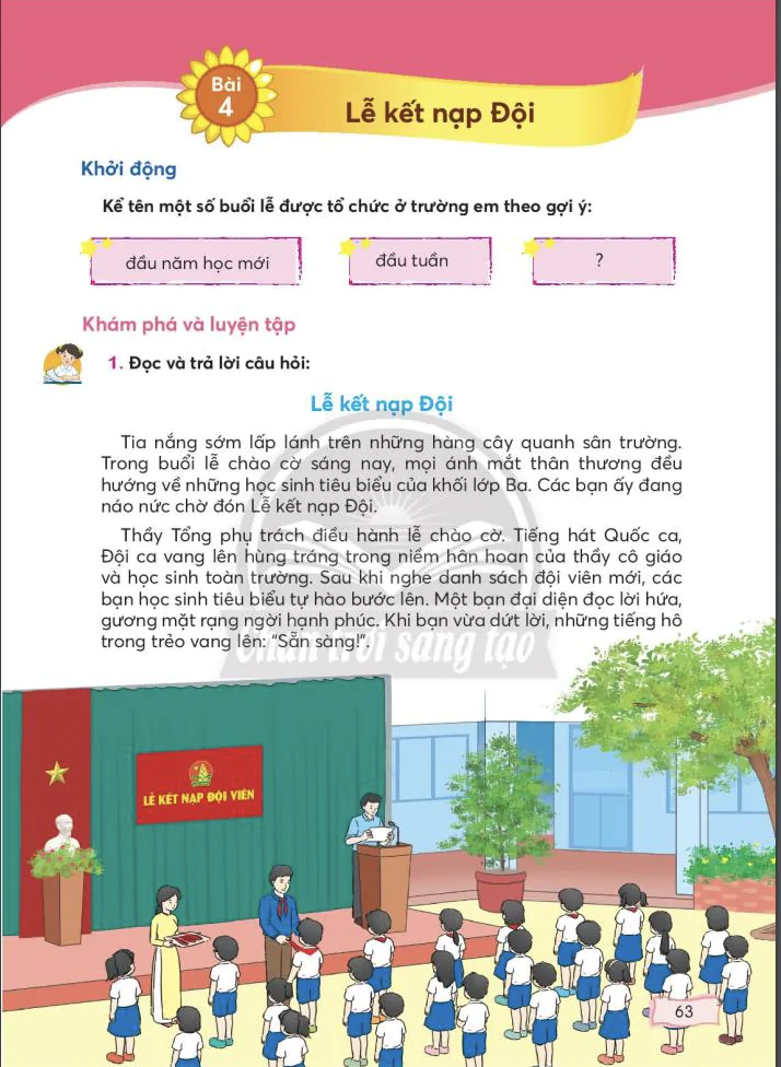 Bài 4: Lễ kết nạp đội