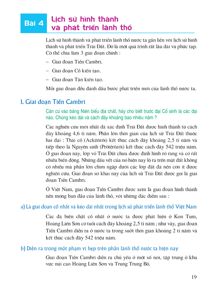 Bài 4: Lịch Sử Hình Thành Và Phát Triển Lãnh Thổ